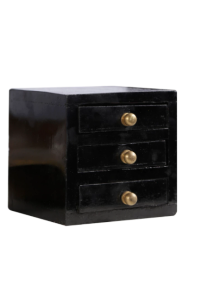 Wenge Vintage Table Collectible 3 Drawers Wenge Vintage Table Collectible 3 Drawers